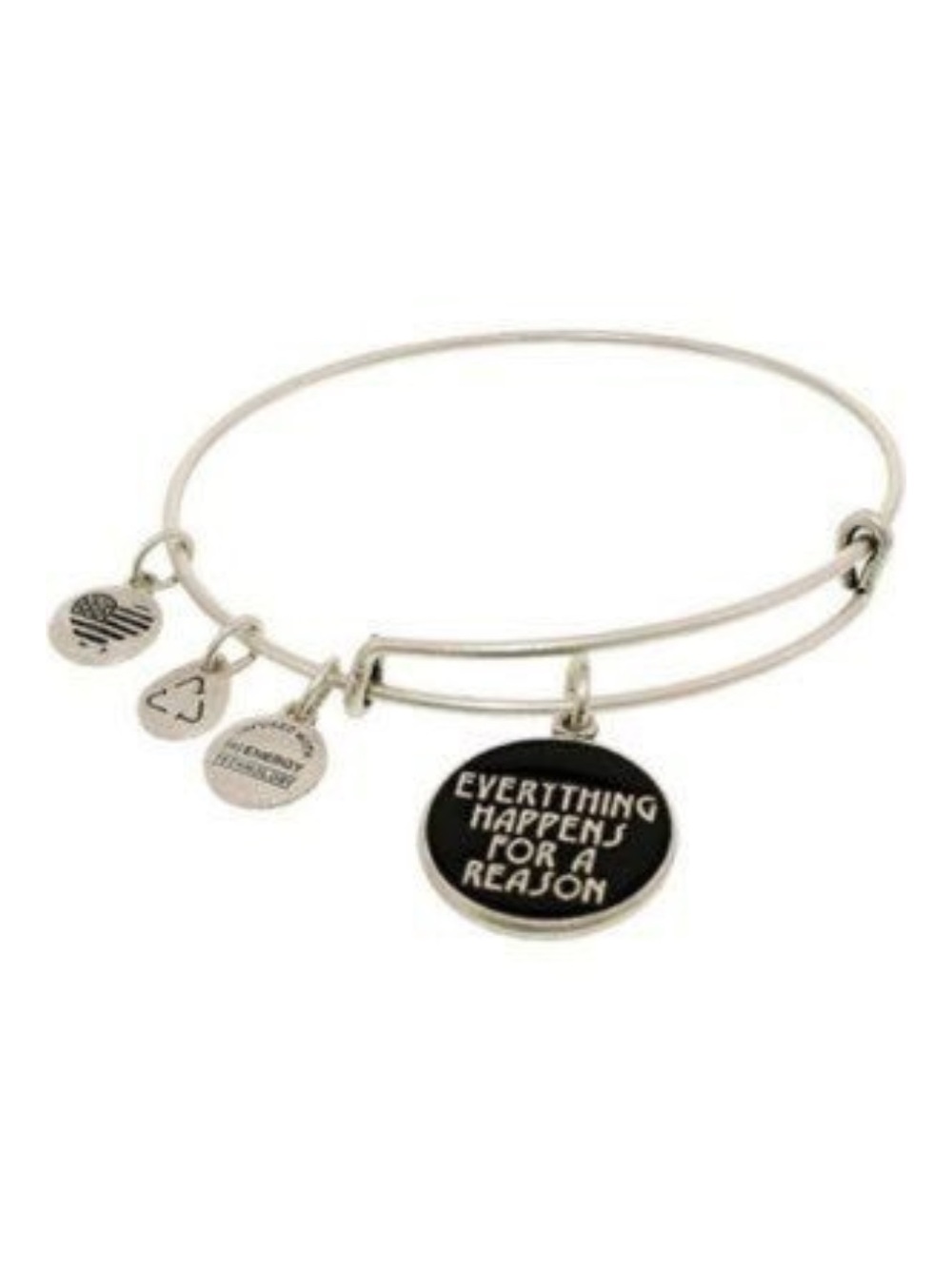 Alex and Ani ‘Everything Happens For A Reason’ Charm Bangle Bracelet - Silver